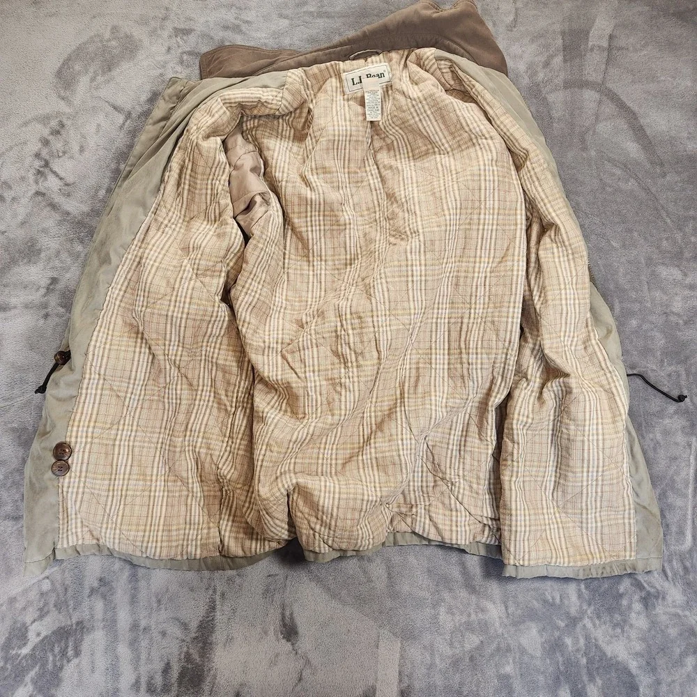 LL Bean Coat Mens Large Green Barn Field Hunting Jacket Vintage Gorpcore
